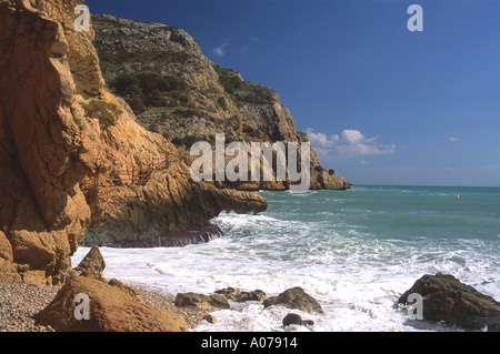 Javea, Costa Blanca, Espagne Europe vue côtière Banque D'Images