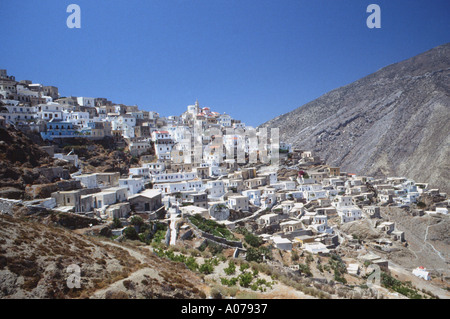 Olymbos Olympos village isolé de l'île grecque de KArpathos Grèce Karpathos Dodeacnese Banque D'Images