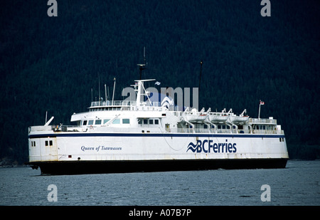 Les navires de BC Ferries reine de Tswassen à Saltery Bay en Colombie-Britannique, Canada Banque D'Images