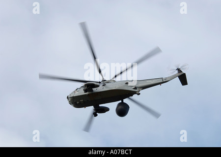 WS61 Sea King AEW7 anti-sous-marine à Culdrose avion. 4147-393 XAV Banque D'Images