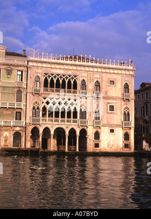 Ca' d'Oro voir de partout au Grand Canal Venise Vénétie Italie Banque D'Images