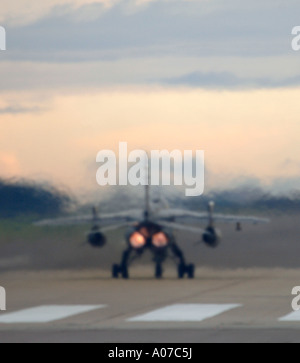 RAF Sepecat Jaguar GR3 de la préparation pour le décollage Banque D'Images