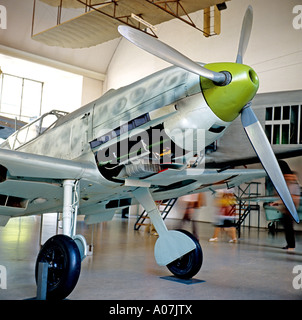 Messerschmidt allemand moi Bf 109 E3 dans le Deutsches Museum Munich Allemagne Banque D'Images