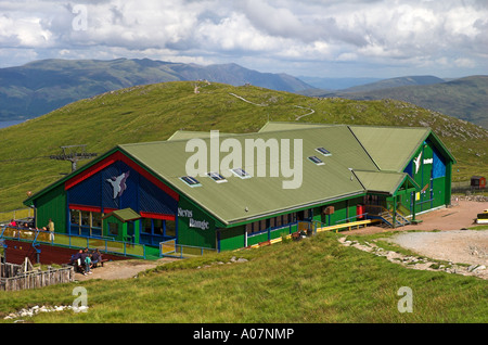 Haut de Nevis Range station sur Aonach Mor, Fort William, Scotland Banque D'Images