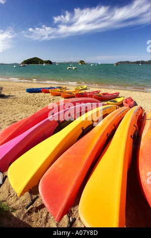 Kayaks Paihia Nouvelle-zélande Northland Banque D'Images