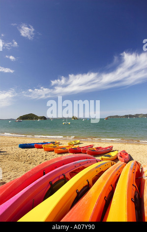 Kayaks Paihia Nouvelle-zélande Northland Banque D'Images