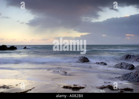 Plage de Whitsand Bay, Sharrow, Cornwall, UK Banque D'Images