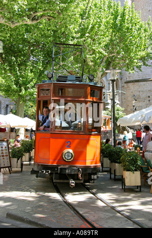 Mallorca, Orangenexpress orangesexpress Nostalgie Bahn train nostalgie à Soller Banque D'Images