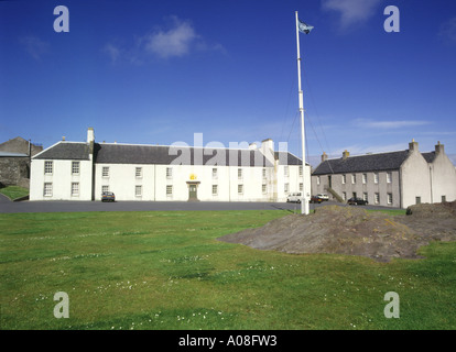 Dh Fort Charlotte SHETLAND LERWICK bâtiments de garnison et mât Banque D'Images