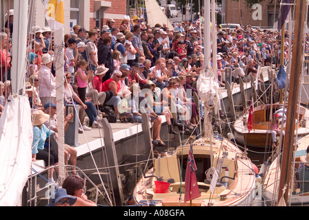 Bateau en bois d'Australie Hobart Tasmanie Festival 2005 Banque D'Images