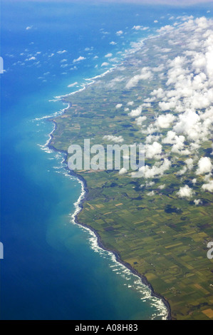 Côte du Sud Nouvelle-zélande Taranaki antenne Banque D'Images