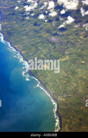 Côte du Sud Nouvelle-zélande Taranaki antenne Banque D'Images