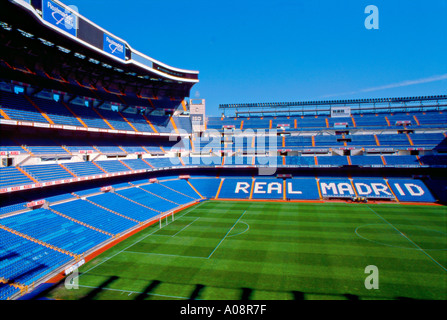 Le stade de football Santiago Bernabeu, Madrid, Espagne Banque D'Images