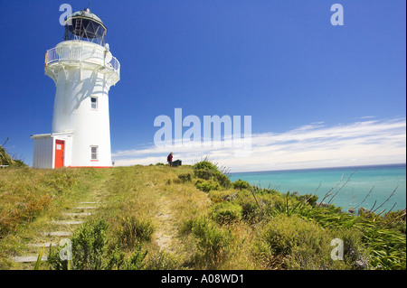 Phare du cap de l'Est de la Nouvelle-Zélande d'Eastland Banque D'Images