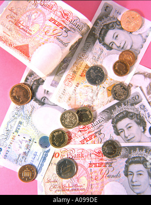 Affichage de la devise britannique Banque D'Images