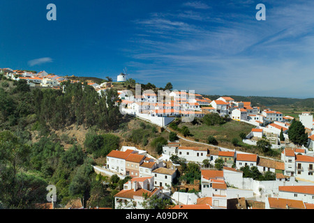 Le Portugal l'Algarve, vue sur la ville d'Odeceixe Banque D'Images