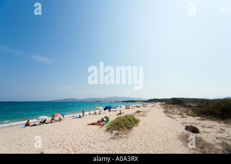 Plage, Cannigione, golfe d'Arzachena, Sardaigne, Italie Banque D'Images