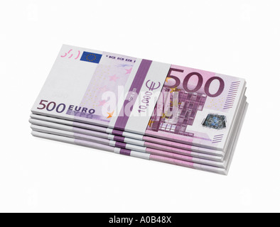 500 Euro, livré Banque D'Images