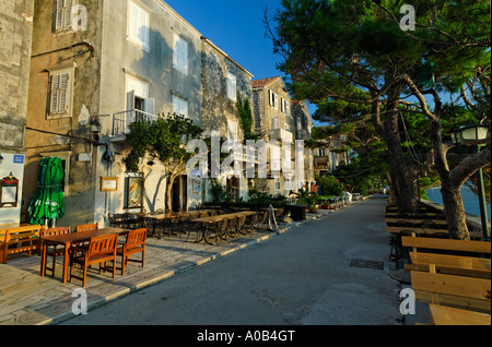 Ville historique de Korcula Lieu de naissance de Marco Polo Korcula island Dalmatie Croatie Banque D'Images