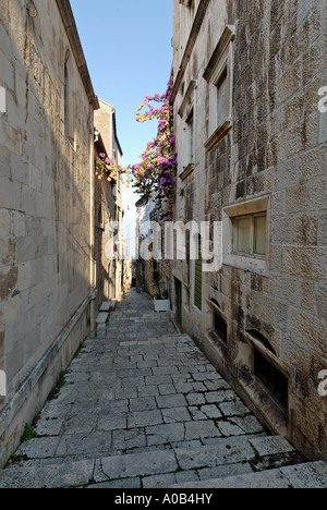 Ville historique de Korcula Lieu de naissance de Marco Polo Korcula island Dalmatie Croatie Banque D'Images