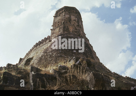 La forteresse de Kumbhalgarh, Mewar sur la plage à l'ouest de collines Aravalli près d'Udaipur, Rajasthan, Inde. Site du patrimoine mondial Banque D'Images