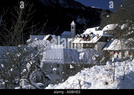 Cityscape Prato Carnico Italie Friuli Venezia Giulia Banque D'Images