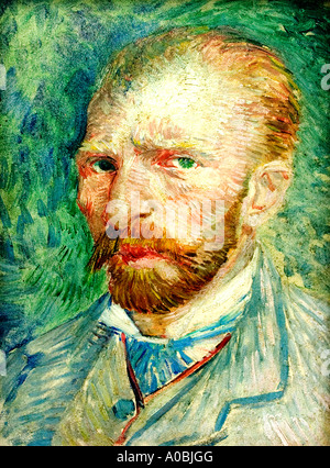 Vincent van Gogh Autoportrait 1853- 1890 Pays-Bas Néerlandais Banque D'Images