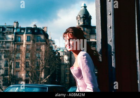 Fotomodell Bruecke Bir Hakeim Seine Paris Frankreich Banque D'Images