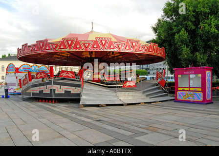 Un carrousel ride la juste à Oslo Norvège Banque D'Images