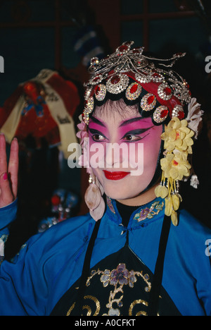 La performance de l'OPÉRA DE PÉKIN EN CHINE Banque D'Images