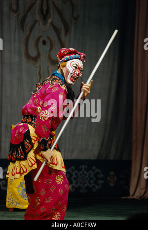 La performance de l'OPÉRA DE PÉKIN EN CHINE Banque D'Images