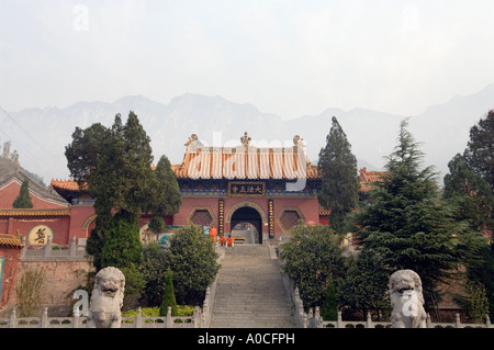 Les plus anciens temples Temple Fawang en Chine près de Temple de Shaolin en montagnes Songshan Banque D'Images