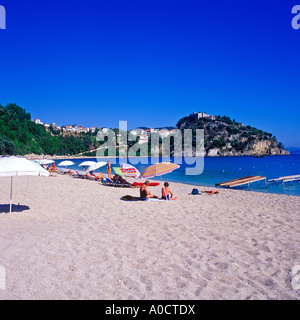 La plage de VALTOS PARGA Banque D'Images