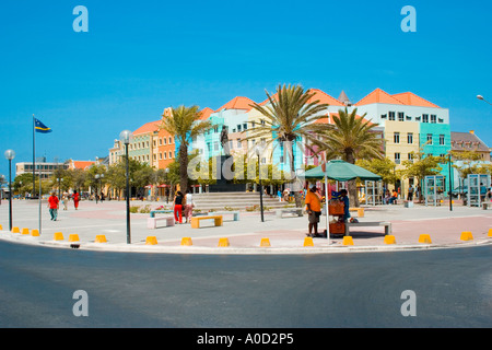 Otrabanda Architecture à Willemstad Curacao Netherlands Antilles Banque D'Images