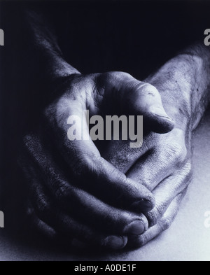 Mains de travailleurs Banque D'Images