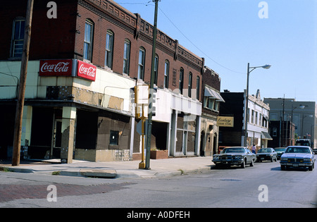 Zone de faible revenu East St Louis Missouri Banque D'Images