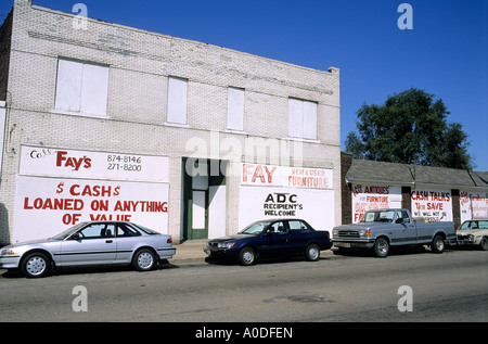 Zone de faible revenu East St Louis Missouri Banque D'Images