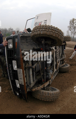 accident de 4x4 Banque D'Images