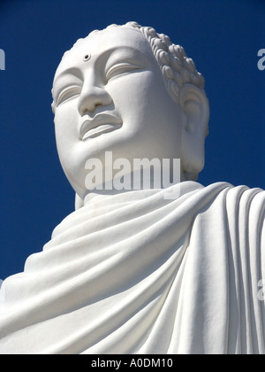 Le Bouddhisme Vietnam Nha Trang Hoi Tinh Kanh Pagode tête de Bouddha haute de 14 m de la Kim Phat à Banque D'Images