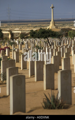 Cimetière des alliés de l'Égypte El Alamein Banque D'Images