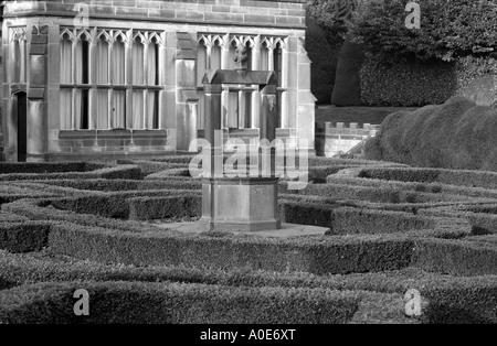 Labyrinthe de Newstead Abbey bretagne accueil de lord Byron Banque D'Images