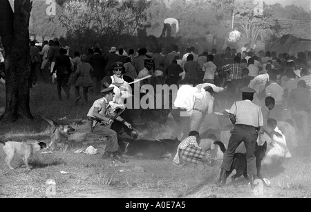 L'instabilité politique en Rhodésie (Zimbabwe), 1er juin 1975 à Salisbury's Highfield Township. Banque D'Images