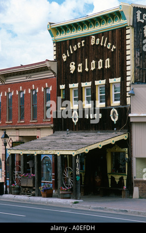 Silver Dollar Saloon historique sur l'US Highway 24 Leadville CO USA Banque D'Images