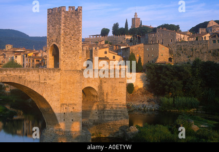 Besalu Costa Brava Catalogne Espagne Banque D'Images
