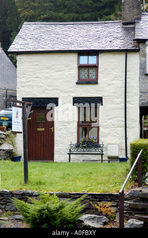 Petit chalet traditionnel en location vacances à Betws y Coed Gwynedd North Wales UK Banque D'Images