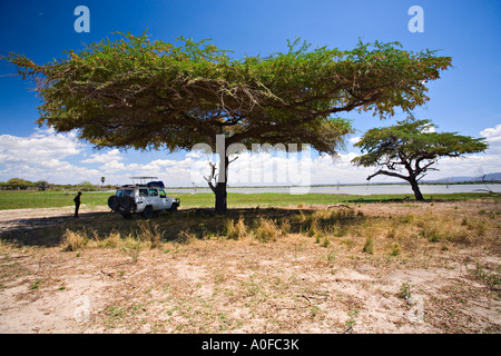 Bénéficiant d''Lake Manze à Selous, Tanzanie, Afrique du Sud Banque D'Images