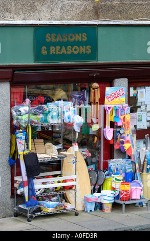 Station balnéaire traditionnelle shop dans Harlech Gwynedd North Wales UK Banque D'Images