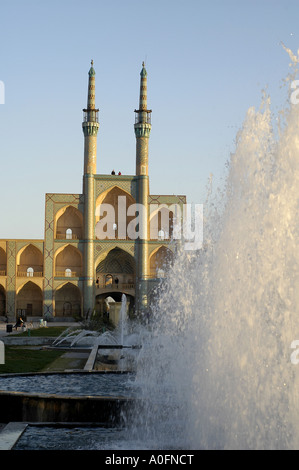 L'Amir Chakhmaq complexe, un magnifique monument architectural musulman au coeur de Yazd, Iran. Banque D'Images