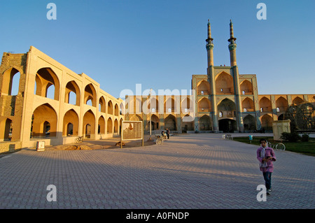 L'Amir Chakhmaq complexe, un magnifique monument architectural musulman au coeur de Yazd, Iran. Banque D'Images