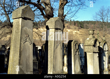 Vieux cimetière judaïque près de Brasov Moldavie côté est de Roumanie Roumanie l'Europe de l'Europe Banque D'Images